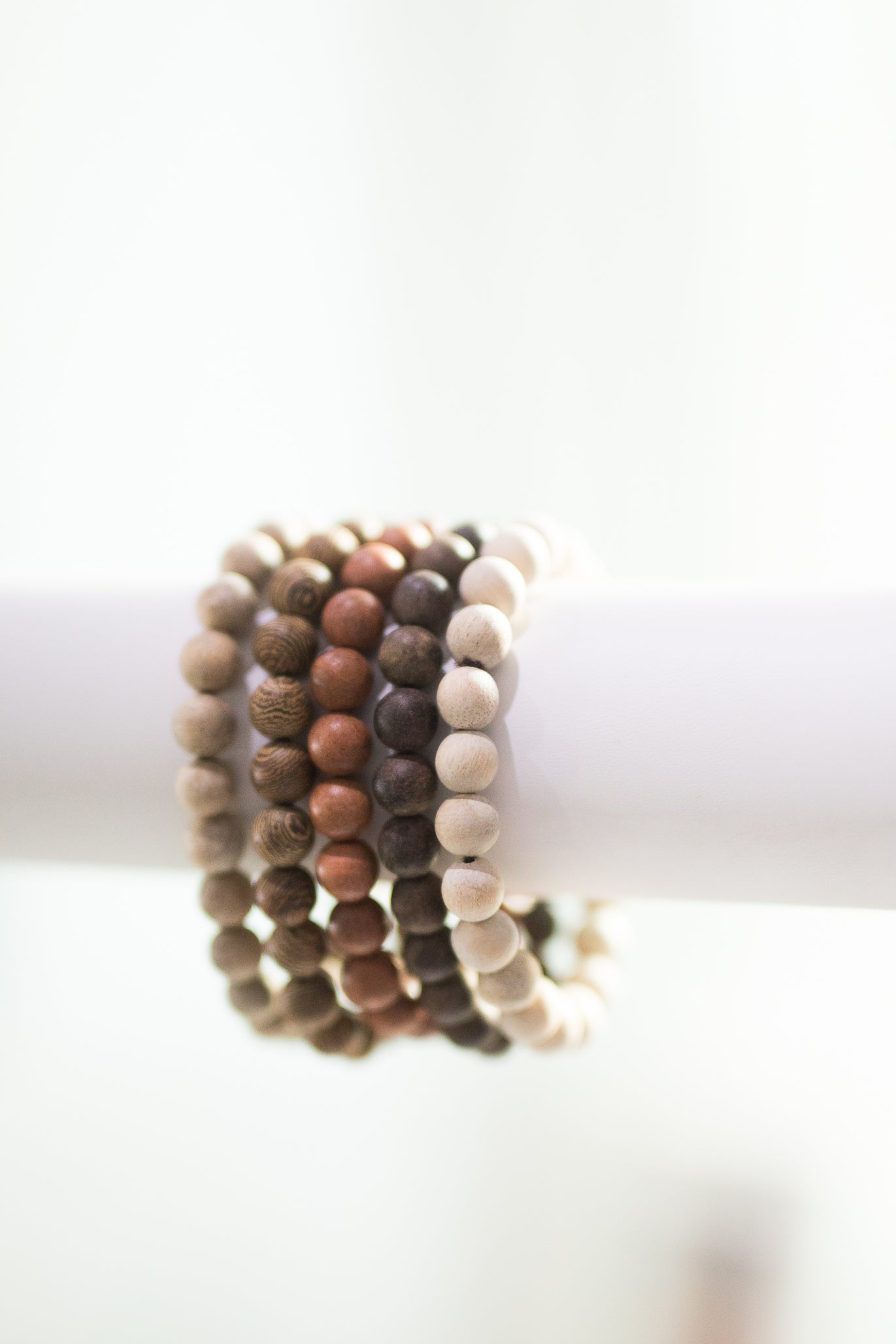 Wood bead bracelets