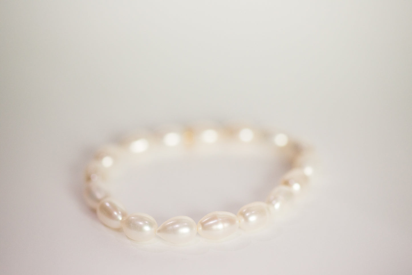 the rice pearl bead bracelet