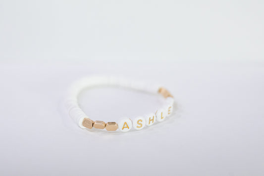 Hexagon Name Bracelet